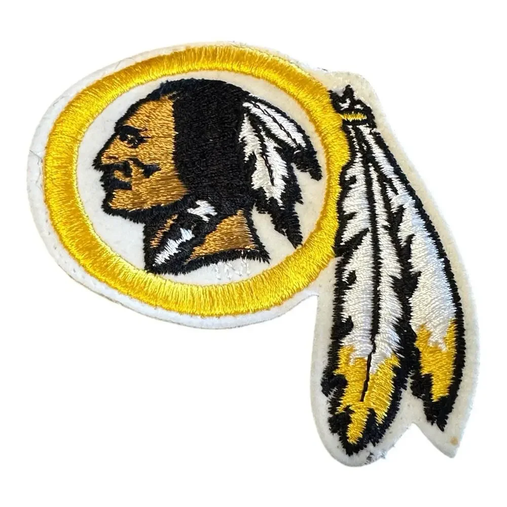 Vintage Washington Redskins Foam Koozie & Embroidered Patch 1990s Rare